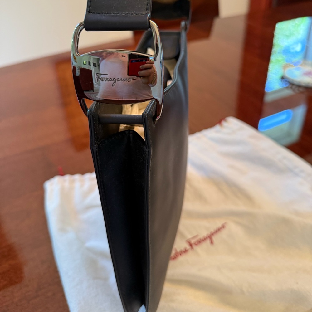 Salvatore Ferragamo Sleek Black Messenger Bag